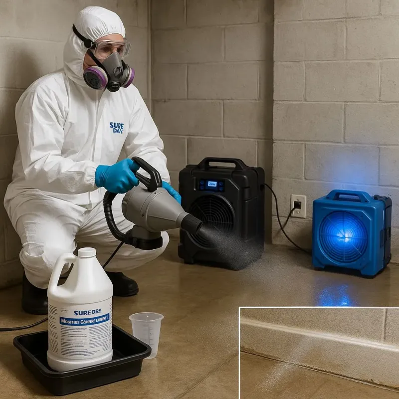 Sanitization and Odor Removal process in Castle Rock, CO
